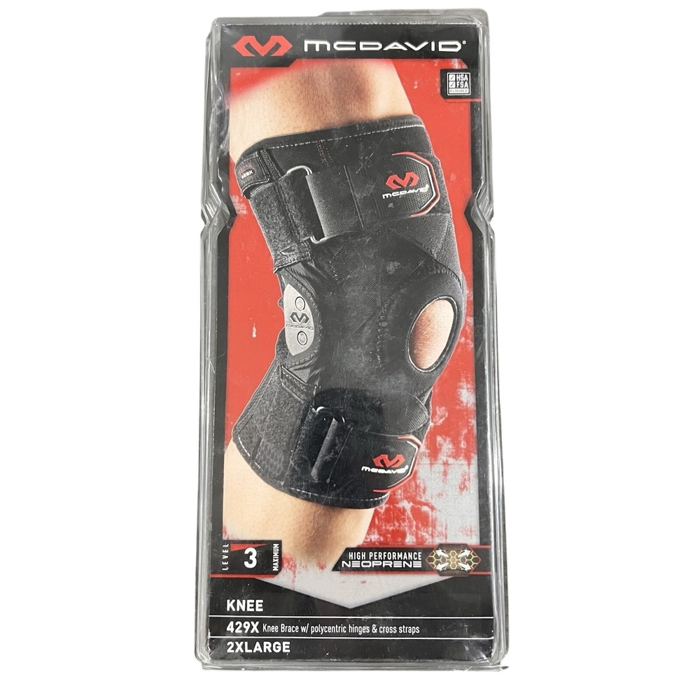 Mcdavid Level 3‎ Knee Brace w/heavy duty geared hinges size 2X-Large 17.5-19